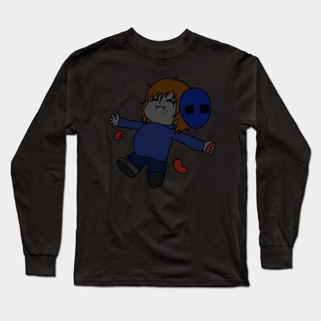 Creepypasta chibi Eyeless Jack Long Sleeve T-Shirt by LillyTheChibi